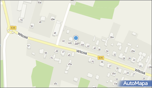 Czarna, Witosa Wincentego, 44D, mapa Czarna