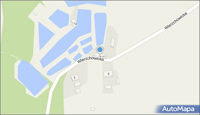 Czatkowice, Wierzchowicka, 7, mapa Czatkowice