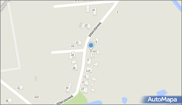 Czechowice-Dziedzice, Wierzbowa, 1, mapa Czechowic-Dziedzic