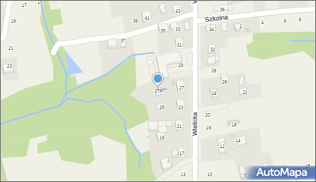 Czechówka, Wielicka, 27A, mapa Czechówka