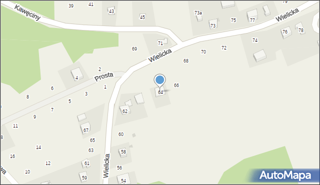 Czechówka, Wielicka, 64, mapa Czechówka