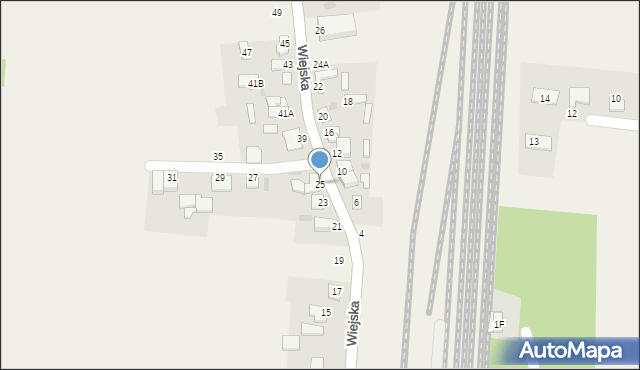 Czerniewice, Wiejska, 25, mapa Czerniewice