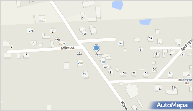 Czersk, Wielewska, 12, mapa Czersk