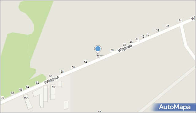 Częstochowa, Wilgowa, 52, mapa Częstochowy