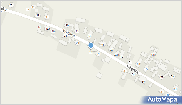 Dębiniec, Wiejska, 24, mapa Dębiniec