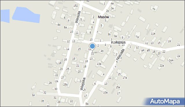 Dęblin, Wiejska, 11, mapa Dęblin