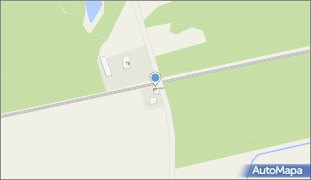 Długie Stare, Wiosenna, 67, mapa Długie Stare