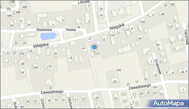 Długołęka, Wiejska, 13, mapa Długołęka