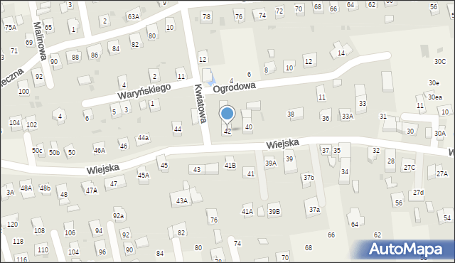 Długołęka, Wiejska, 42, mapa Długołęka