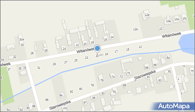 Dobra, Witanówek, 21, mapa Dobra