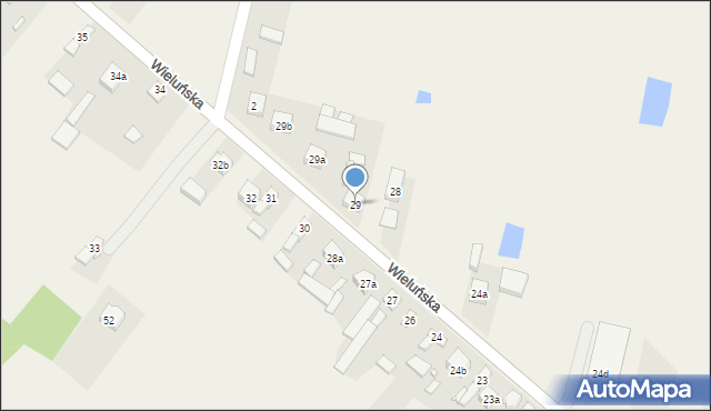 Dobryszyce, Wieluńska, 29, mapa Dobryszyce