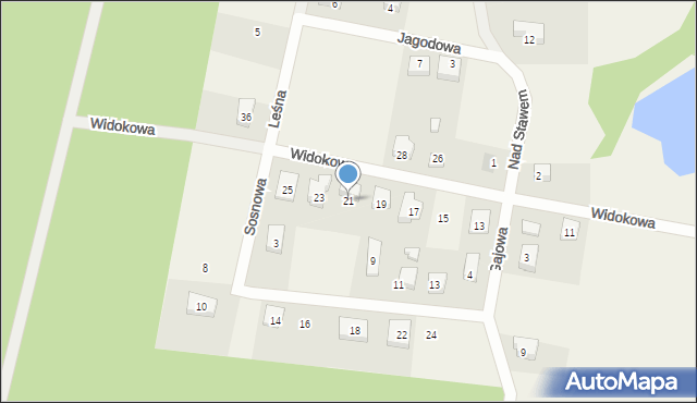 Domatówko, Widokowa, 21, mapa Domatówko