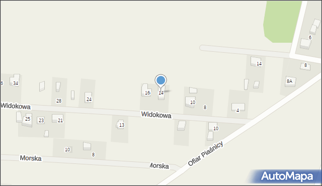 Domatowo, Widokowa, 14, mapa Domatowo