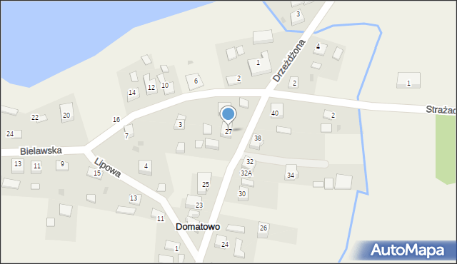 Domatowo, Wiejska, 27, mapa Domatowo