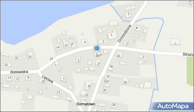 Domatowo, Wiejska, 29, mapa Domatowo