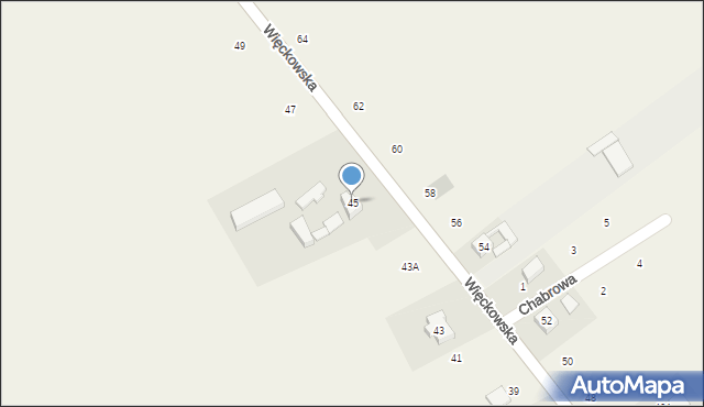 Dopiewo, Więckowska, 45, mapa Dopiewo