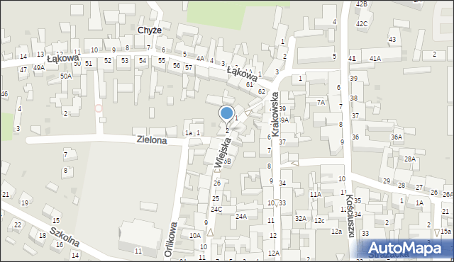 Drezdenko, Wiejska, 2, mapa Drezdenko