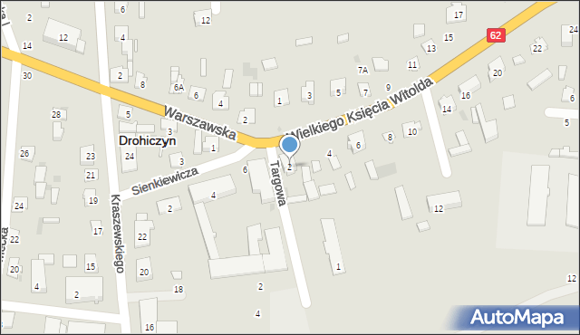 Drohiczyn, Wielkiego Księcia Witolda, 2, mapa Drohiczyn