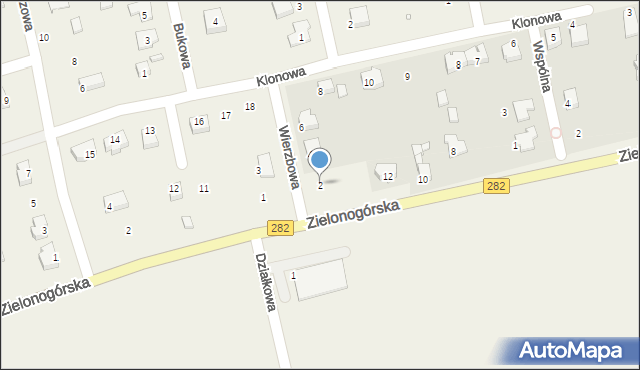 Droszków, Wierzbowa, 2, mapa Droszków