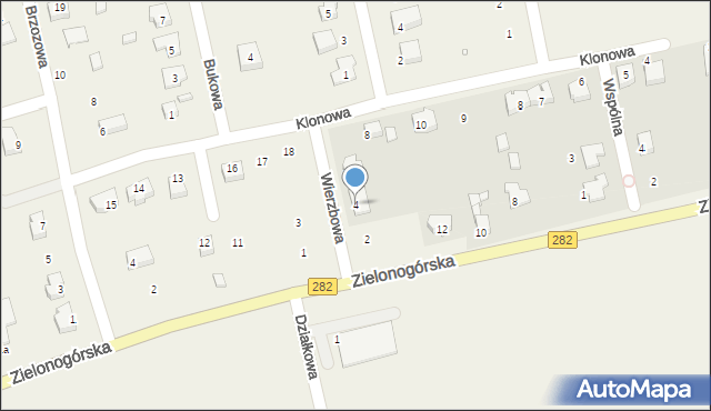 Droszków, Wierzbowa, 4, mapa Droszków