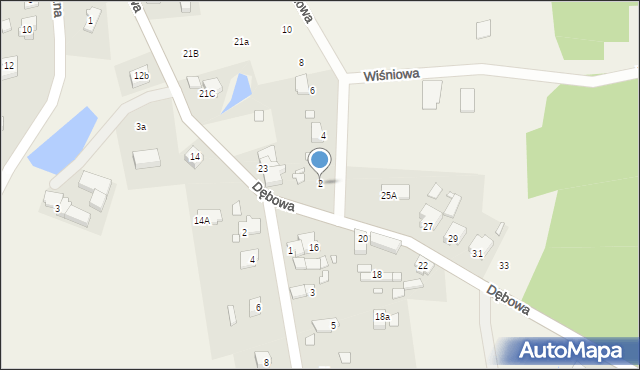 Droszków, Wiśniowa, 2, mapa Droszków