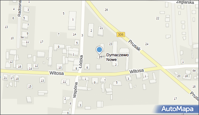 Dymaczewo Nowe, Witosa Wincentego, 4, mapa Dymaczewo Nowe