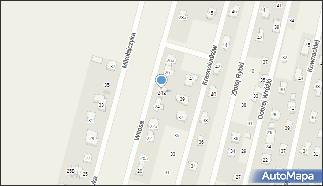 Dziekanów Polski, Witosa Wincentego, 24a, mapa Dziekanów Polski