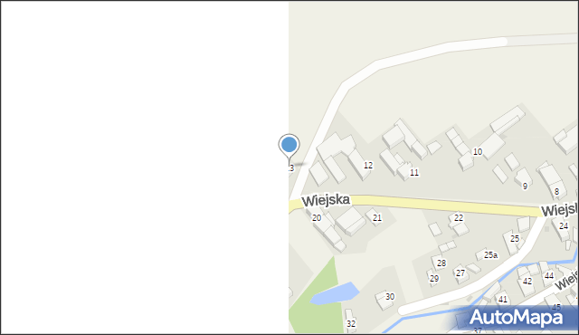 Dzielnica, Wiejska, 13, mapa Dzielnica