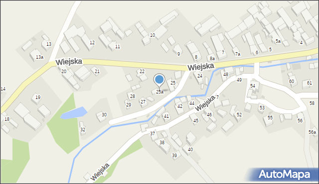 Dzielnica, Wiejska, 25a, mapa Dzielnica