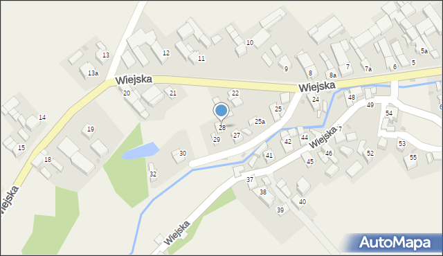 Dzielnica, Wiejska, 28, mapa Dzielnica