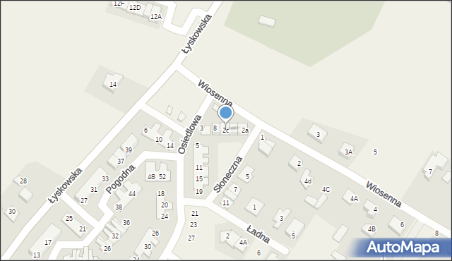 Fasty, Wiosenna, 2c, mapa Fasty