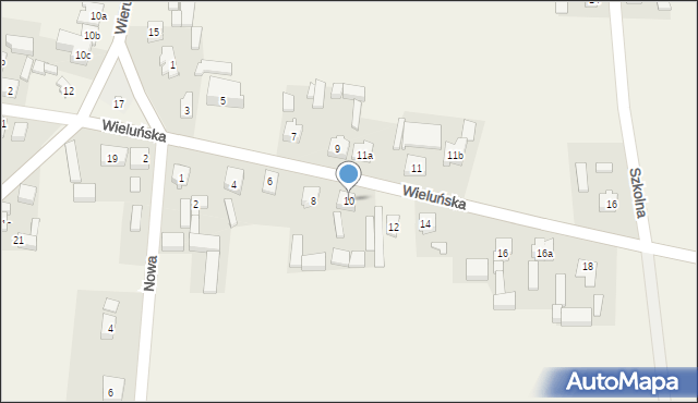 Galewice, Wieluńska, 10, mapa Galewice