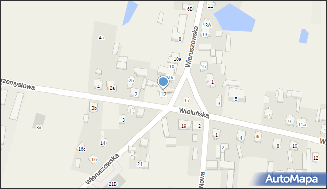 Galewice, Wieruszowska, 12, mapa Galewice