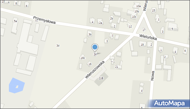 Galewice, Wieruszowska, 14, mapa Galewice