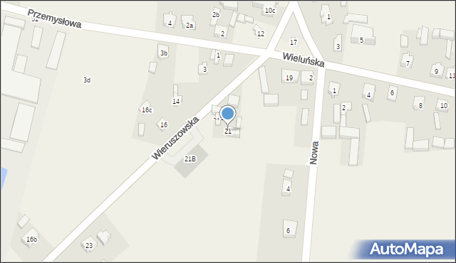 Galewice, Wieruszowska, 21, mapa Galewice