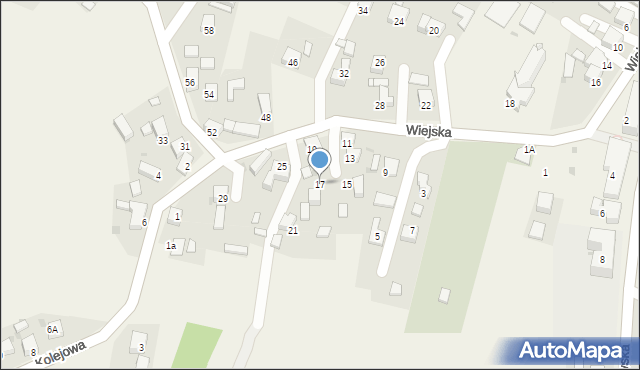 Gaszowice, Wiejska, 17, mapa Gaszowice