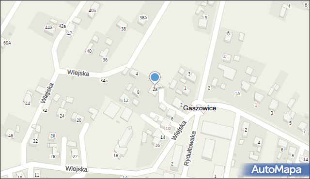 Gaszowice, Wiejska, 2a, mapa Gaszowice