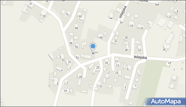 Gaszowice, Wiejska, 48, mapa Gaszowice