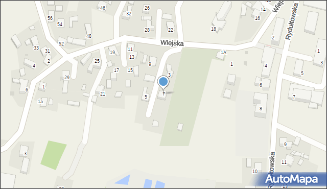 Gaszowice, Wiejska, 7, mapa Gaszowice