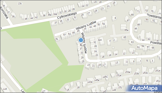 Gdynia, Wiosny Ludów, 39, mapa Gdyni