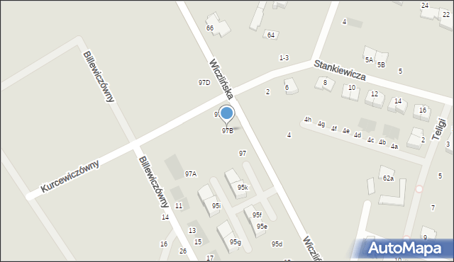 Gdynia, Wiczlińska, 97B, mapa Gdyni