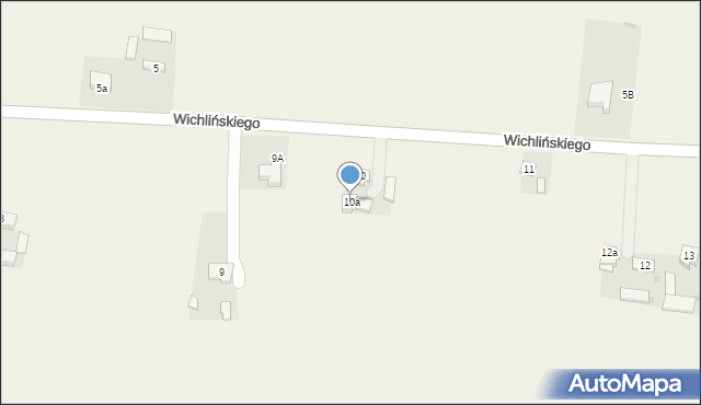 Giewartów, Wichlińskiego Antoniego, ks., 10a, mapa Giewartów