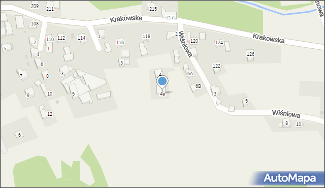 Gilowice, Wiśniowa, 4a, mapa Gilowice