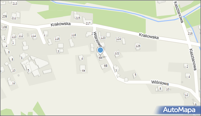 Gilowice, Wiśniowa, 6A, mapa Gilowice