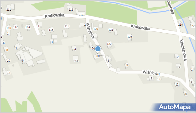 Gilowice, Wiśniowa, 6B, mapa Gilowice