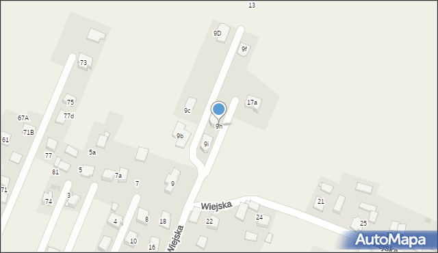 Gilowice, Wiejska, 9h, mapa Gilowice