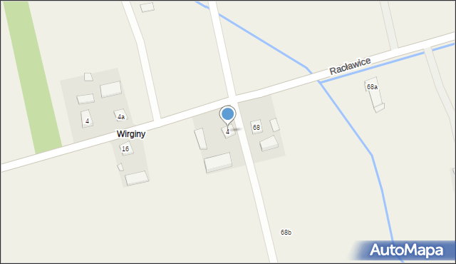 Giżyce, Wirginy, 4, mapa Giżyce