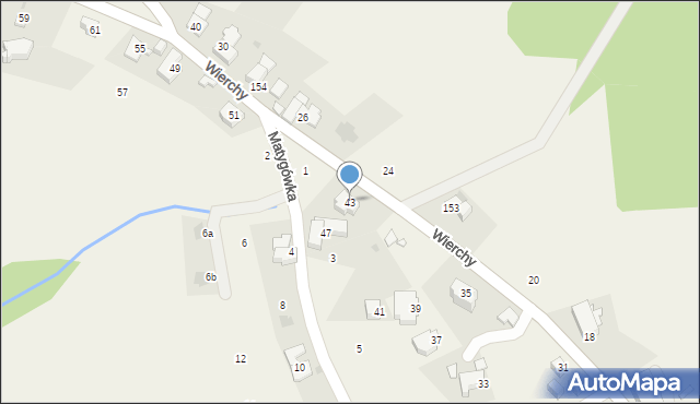 Gliczarów Górny, Wierchy, 45, mapa Gliczarów Górny