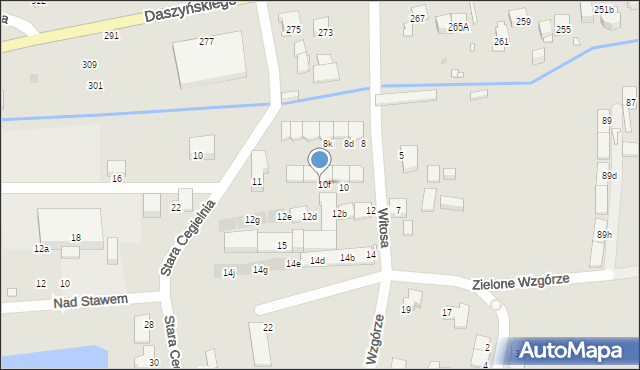 Gliwice, Witosa Wincentego, 10h, mapa Gliwic