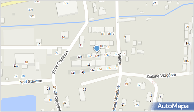Gliwice, Witosa Wincentego, 12d, mapa Gliwic